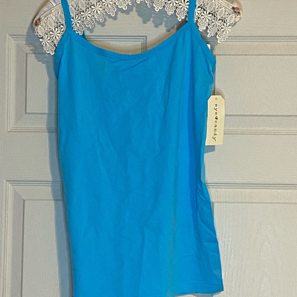 ⭐️NWT Eye Candy Stretch Turquoise camisole⭐️